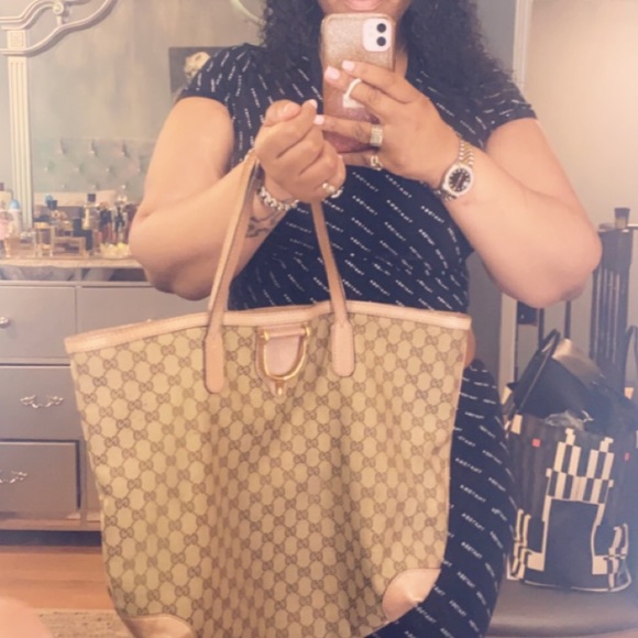 Gucci canvas large tote - Picture 6 of 6